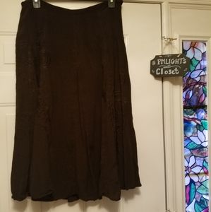 Coldwater Creek Brown Skirt Petite Large (14-16)